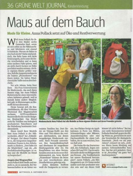 Pressetext Maus auf dem Bauch über anna * pollack