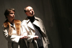 anna * pollack - Bühnenfoto Der Artist im Moment seines Absturzes