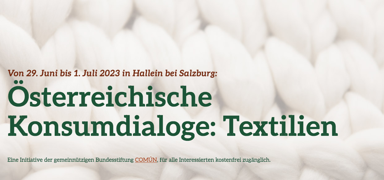 anna * pollack - Konsumdialoge Textilien 2023