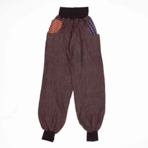 anna * pollack, Piratenhose Leinen braun, Bündchen und Taschen braun