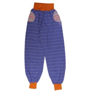 anna * pollack, Piratenhose, xsmall, Dirndl, hellblau, Bund und Taschen orange