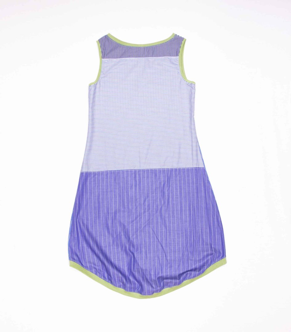 anna * pollack, Kleid Sonnenbrise in hellblau mit hellgrün Bündchen, Ansicht Rücken