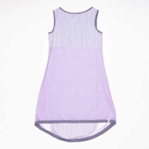 anna * pollack, Kleid Sonnenbrise flieder, Bündchen grau, Ansicht Vorne