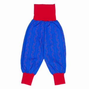 anna * pollack, Dirndl Piratenhose blau, Bund rot