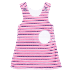 Wendekleid, 80-116, rosa hellblau Vorderseite rosa