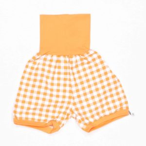 anna * pollack, Dirndlshorty, 80-116, gelber Dirndlstoff, Bund Gelb