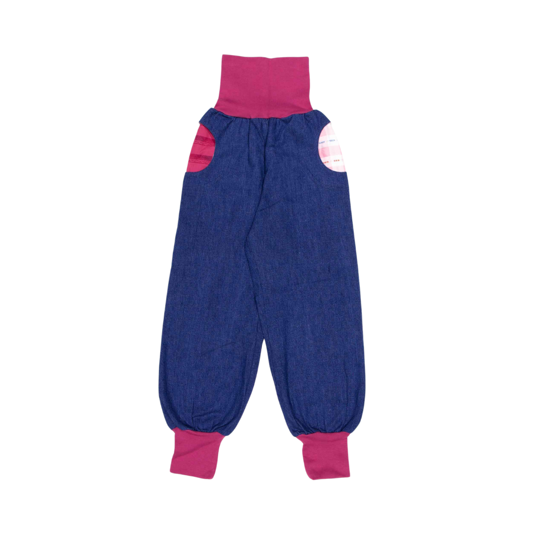 anna * pollack, Denim Piratenhose, Bund und Taschen altrosa