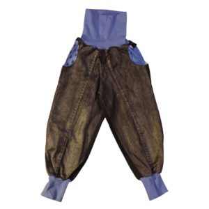 anna * pollack, PIratenhose Mixed, 110-134, Gold Schwarz, Bund und Taschen blau