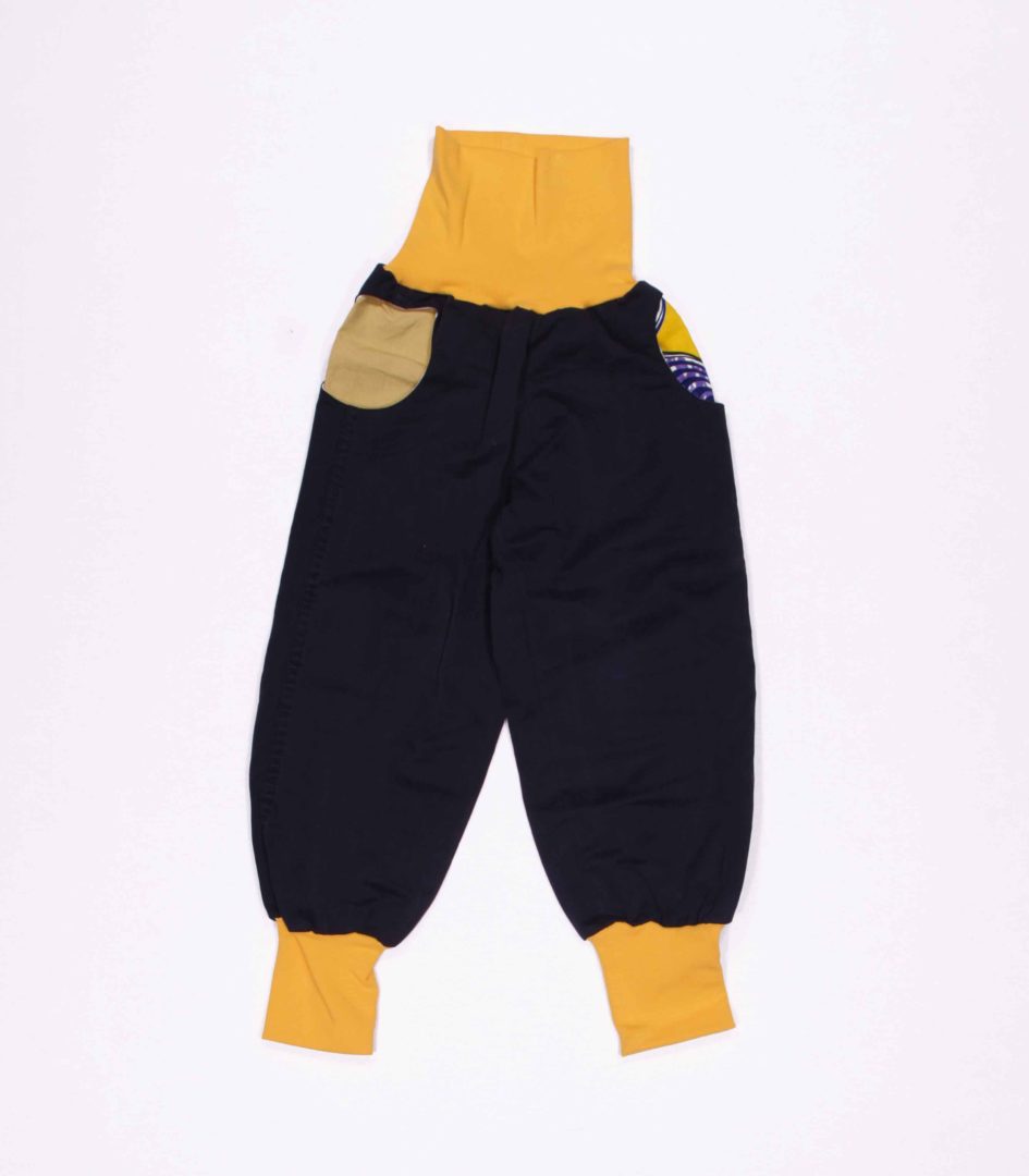 anna * pollack, PIratenhose Mixed, 110-134, Schwarz, Bund und Taschen Curry