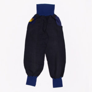 anna * pollack, Piratenhose schwarz mit Bund und Taschen in Marine