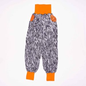 anna * pollack, PIratenhose Mixed, 152-164, Silber, Bund und Taschen Orange