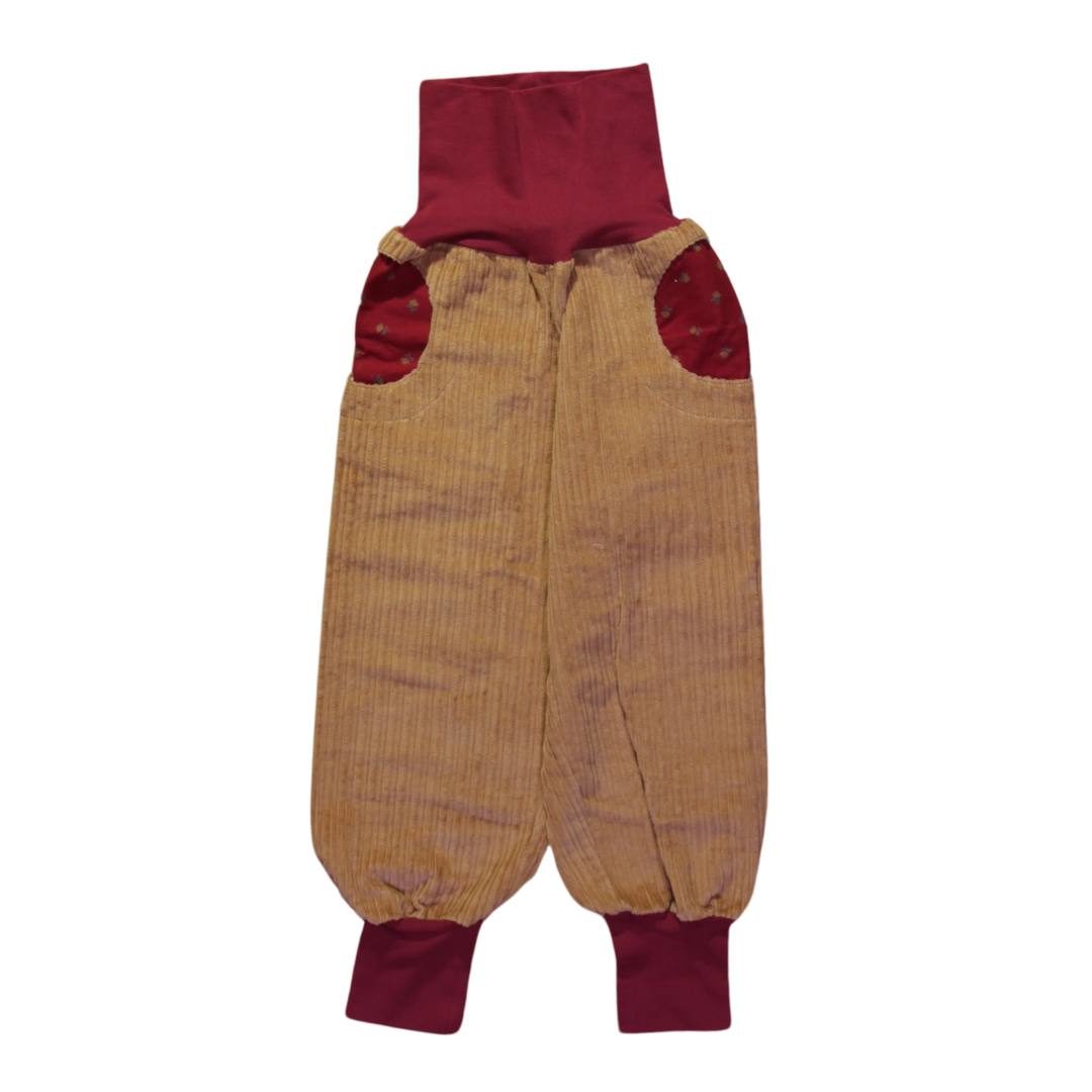 anna * pollack, PIratenhose Mixed, 110-134, Braun, Bund und Taschen Weinrot