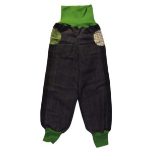 anna * pollack, PIratenhose Mixed, 134-152, Grau, Bund und Taschen grün