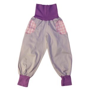 anna * pollack, PIratenhose Mixed, 110-134, Grau, Bund und Taschen Flieder