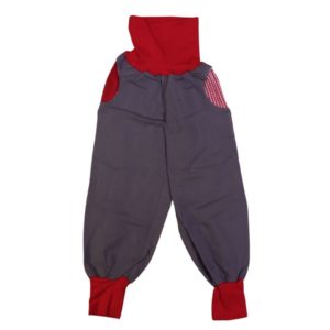 anna * pollack, PIratenhose Mixed, 110-134, Grau, Bund und Taschen Rot