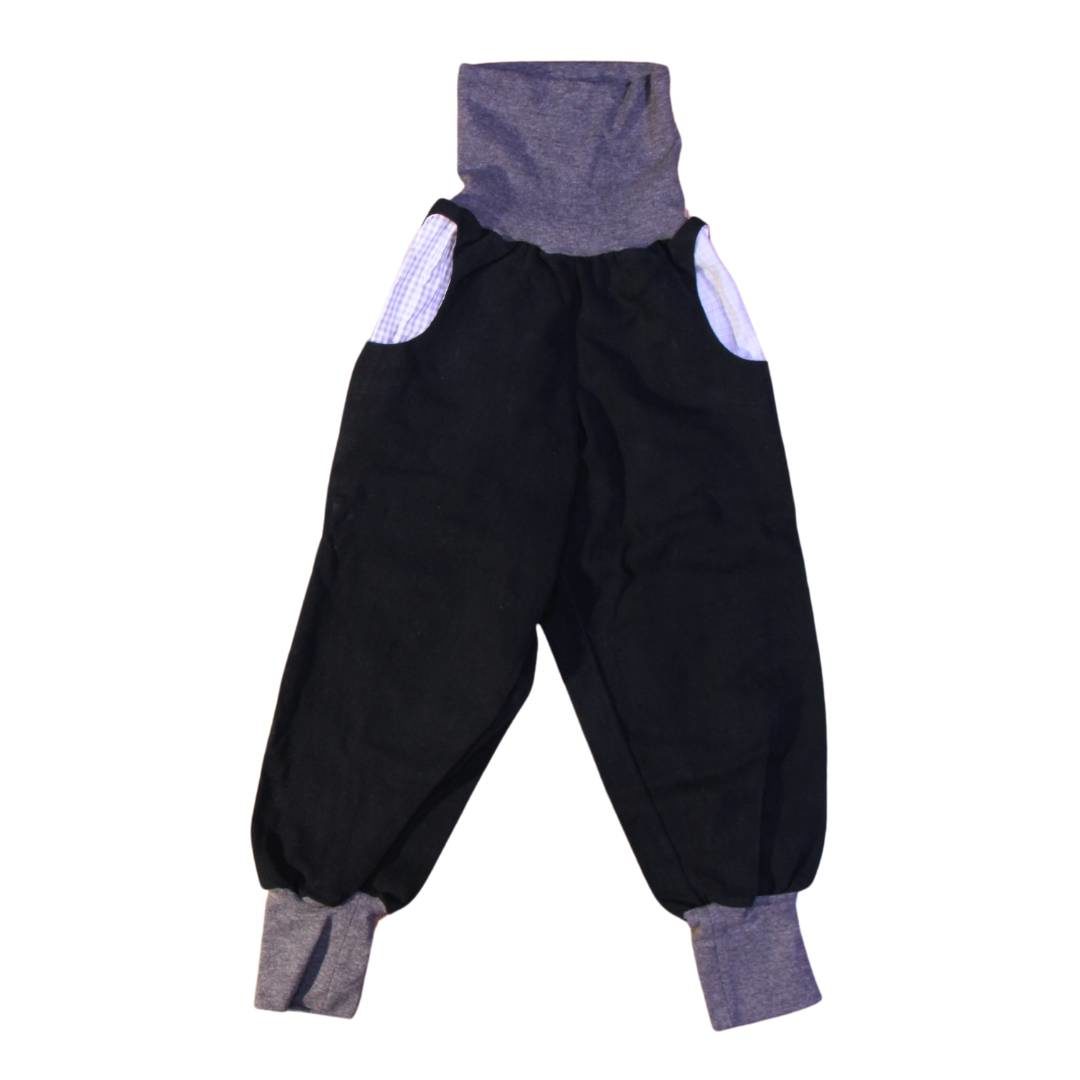anna * pollack, PIratenhose Mixed, 110-134, Schwarz, Bund und Taschen grau