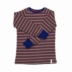 anna * pollack, Pulli braun geringelt, 116-122, Vorderansicht