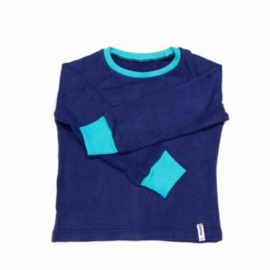 anna * pollack, Pulli blau, 92-98, Vorderansicht