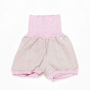 anna * pollack, Shorty Mixed, 56-80, Cord beige, Bund rosa Ringel