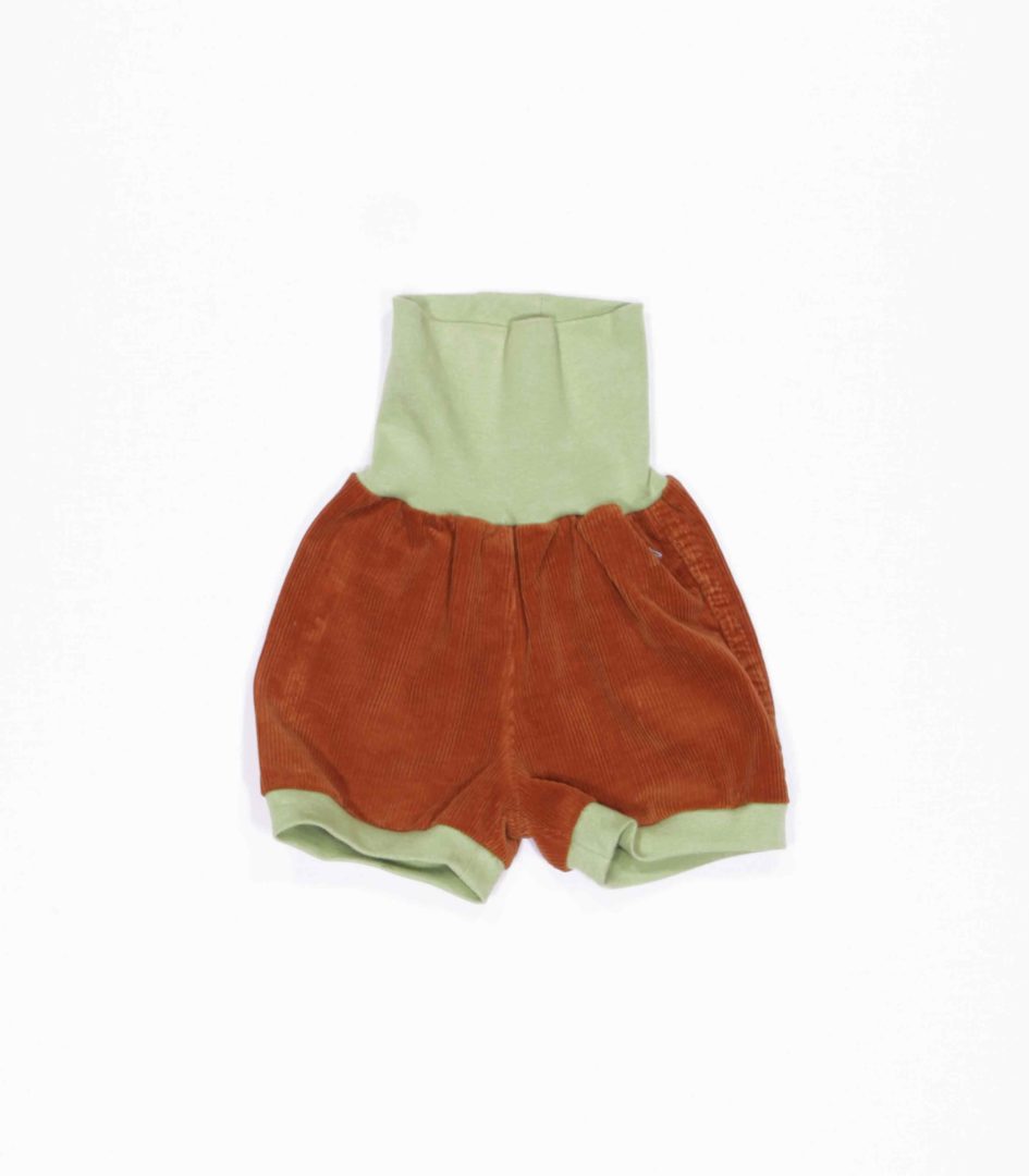 anna * pollack, Shorty Mixed, 56-80, Cord rost, Bund Hellgrün