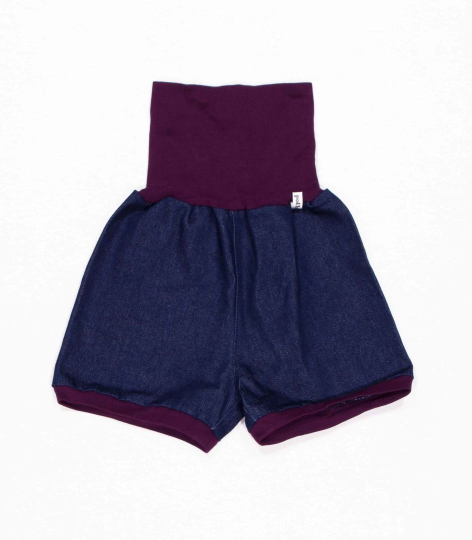 anna * pollack, Shorty Denim, 80-116, Denim, Bund Purpur