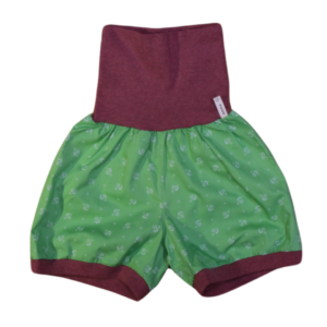 anna * pollack, Dirndlshorty, 110-134, grüner Dirndlstoff, Bund Purpur