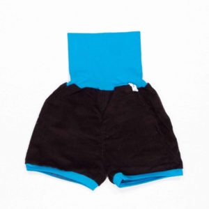 anna * pollack, Shorty Mixed, 80-116, brauner Stoff, Bund Türkis