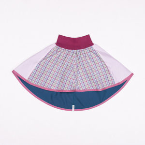 anna * pollack, Wenderock 80-110, roas petrol, Vorderseite, rosa