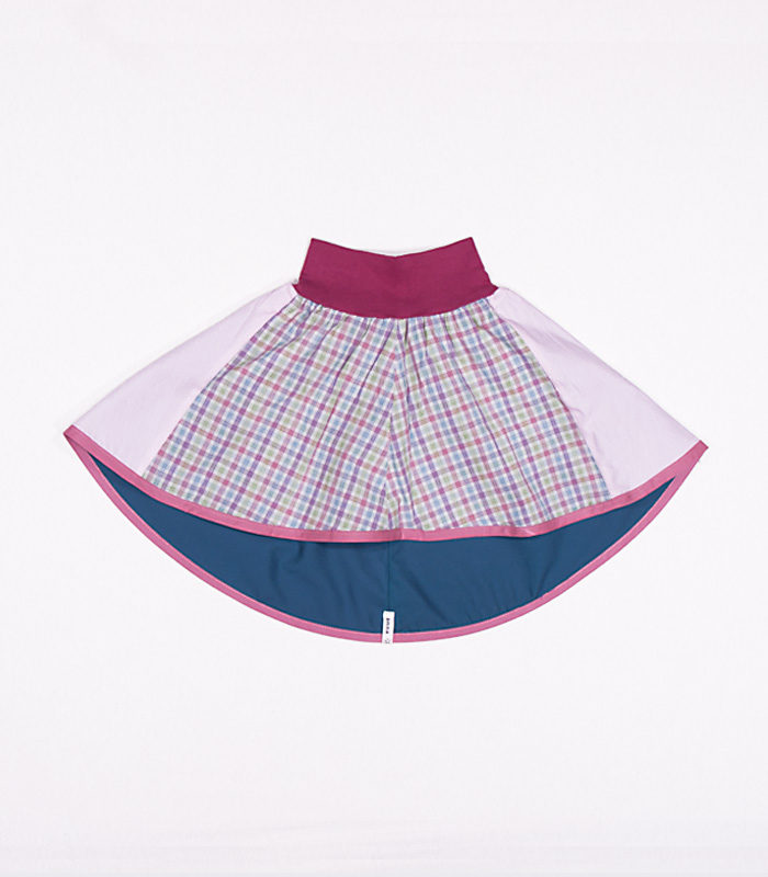 anna * pollack, Wenderock 80-110, roas petrol, Vorderseite, rosa