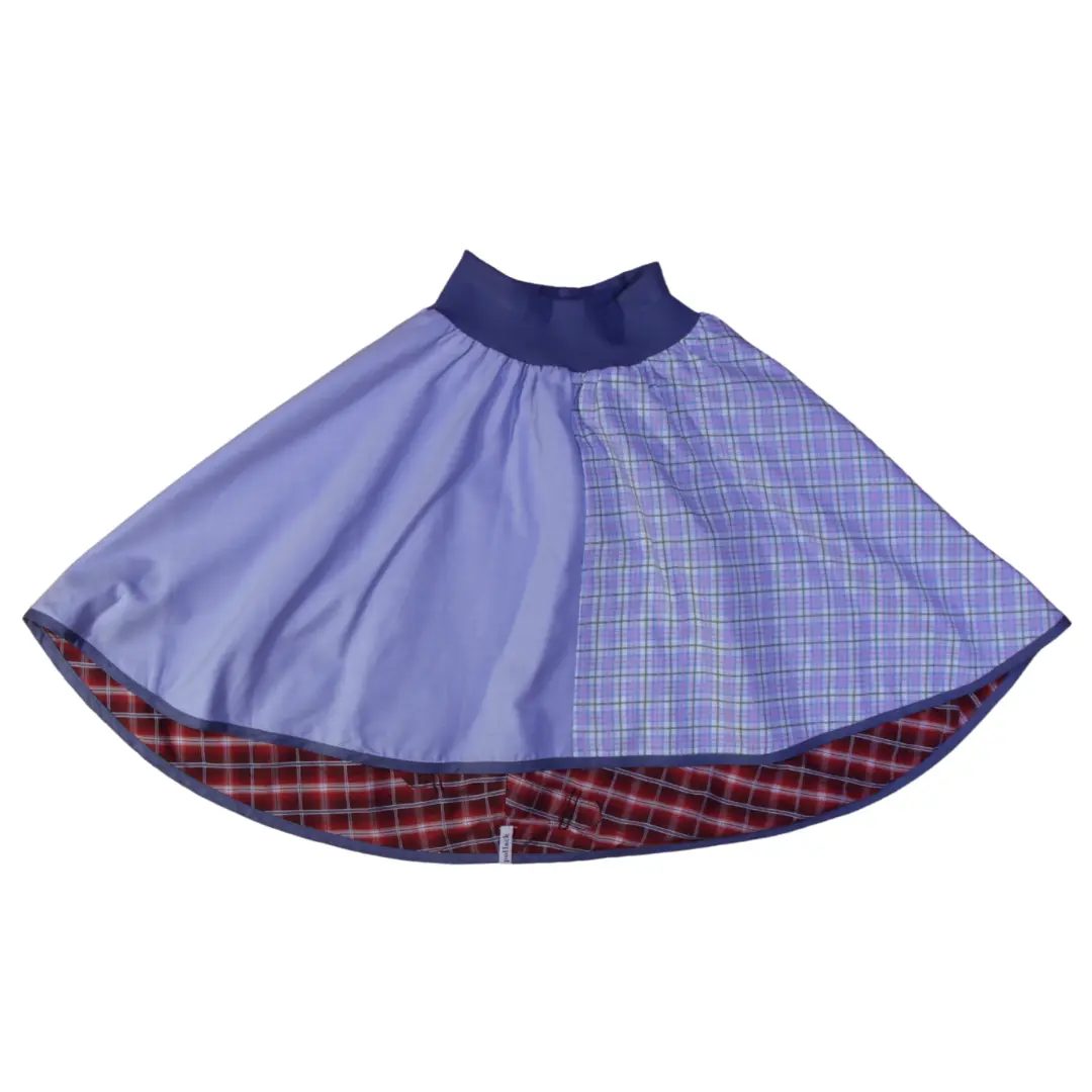 anna * pollack, Wenderock,152-164, blau rot, Vorderseite, blau