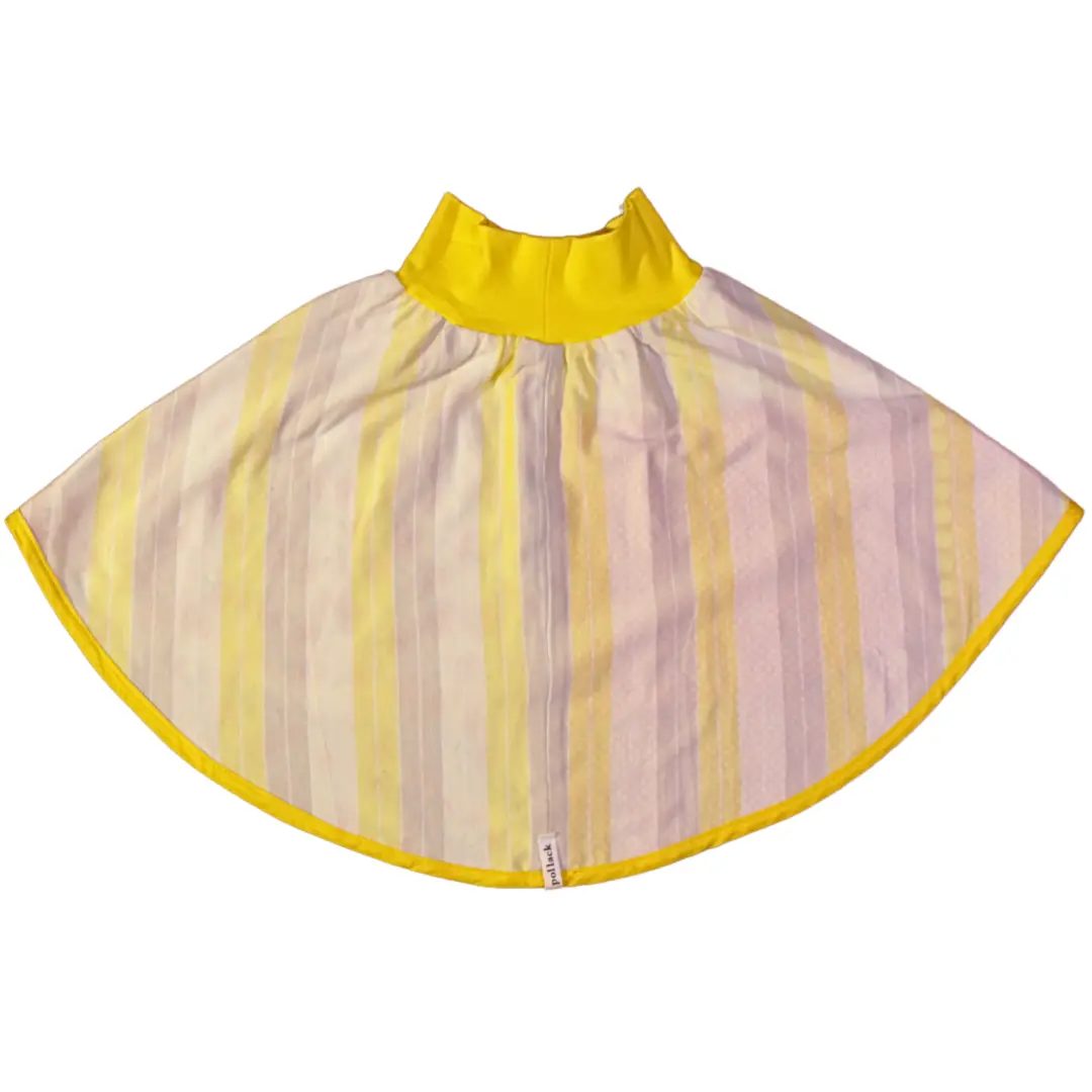 anna * pollack, Wenderock 80-110, gelb rot, Rückseite gelb