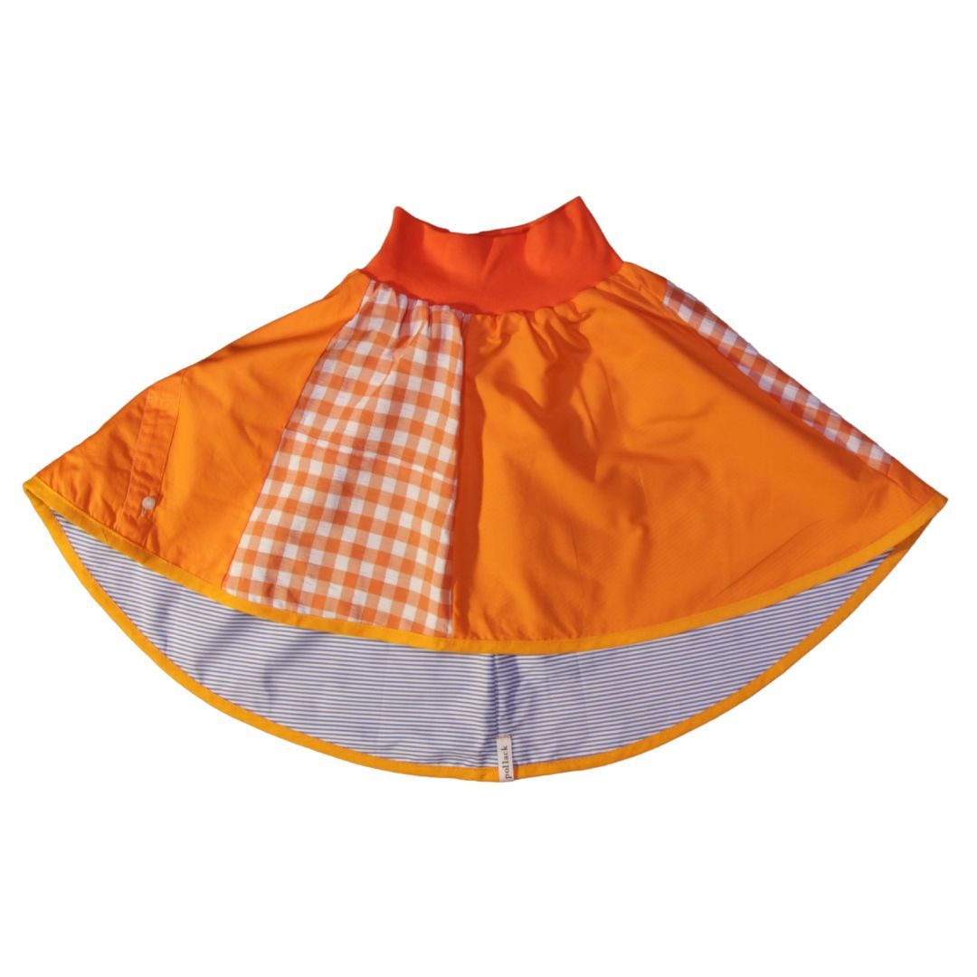 anna * pollack, Wenderock, 110-134, orange blau, Vorderseite, orange