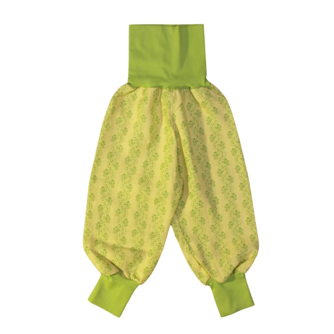 anna * pollack, Dirndl Piratenhose gelb, Bund hellgrün