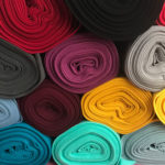 Stoffrollen, bunte Bio-Jersey Bündchen