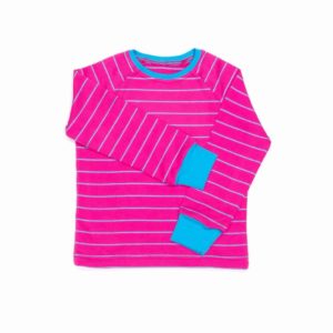 anna * pollack, T-Shirt, 92-98, Ringel pink, Vorderansicht