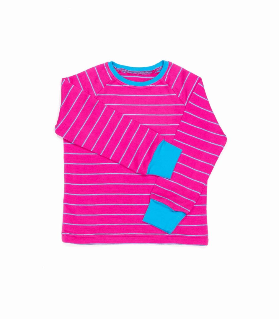 anna * pollack, T-Shirt, 92-98, Ringel pink, Vorderansicht