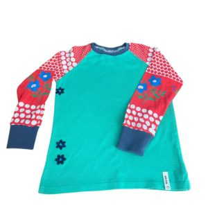 anna * pollack, T-Shirt, 92-98, rot grün, Vorderansicht