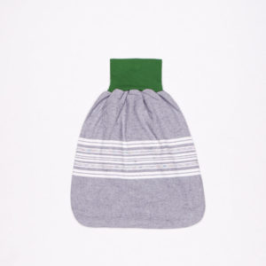 anna * pollack, Pucksack, Flanell grau mit grünem Bund