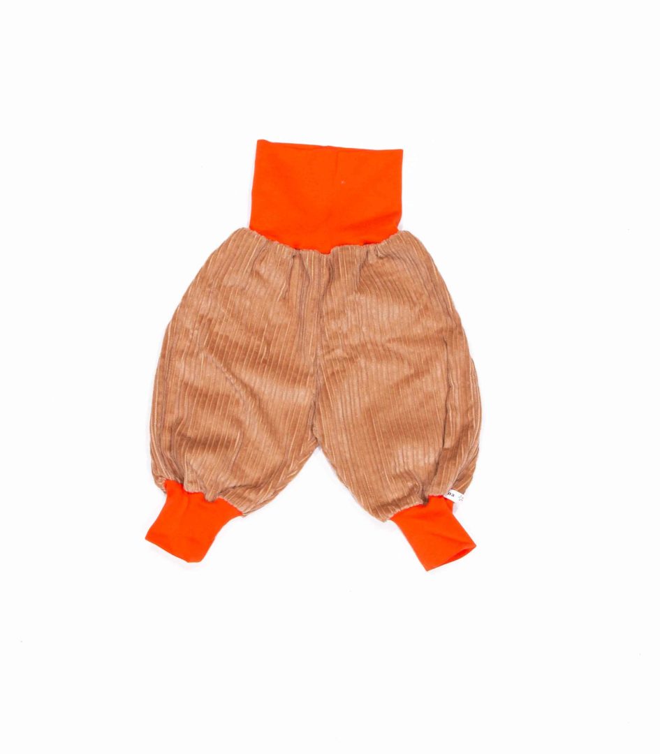 anna * pollack, Minipirat, CORD hellbraun mit orange