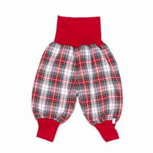 anna * pollack, Minipirat, Karo weiß rot grün, Bündchen rot