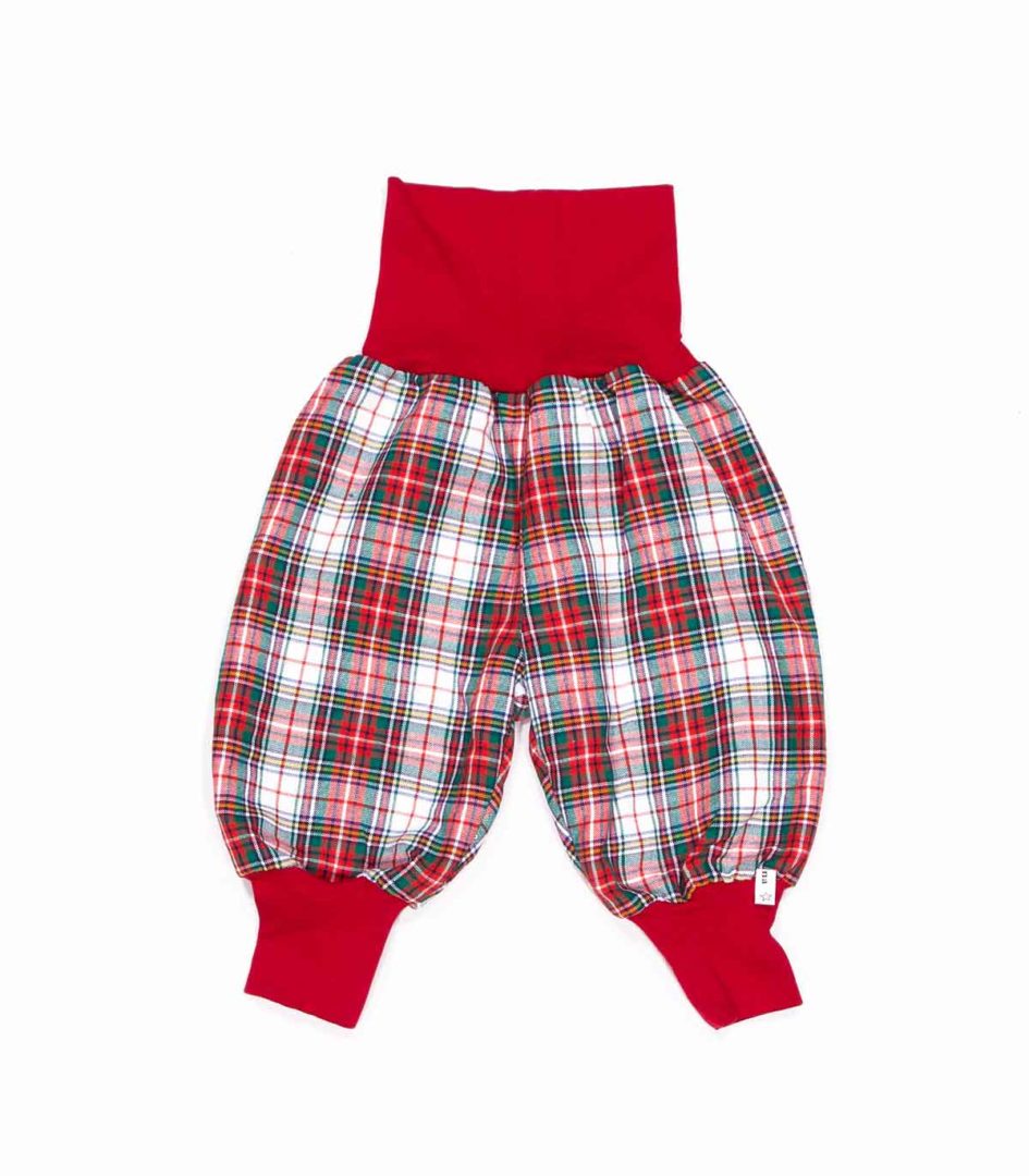 anna * pollack, Minipirat, Karo weiß rot grün, Bündchen rot