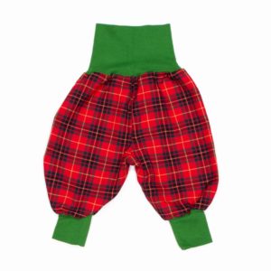 anna * pollack, Minipirat, Karo rot, Wolle, Bünchen grün