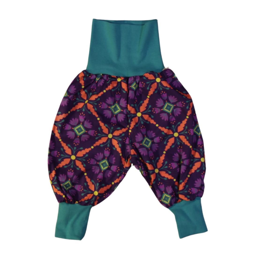 anna * pollack, Minipirat, Muster lila, Bündchen kiesel