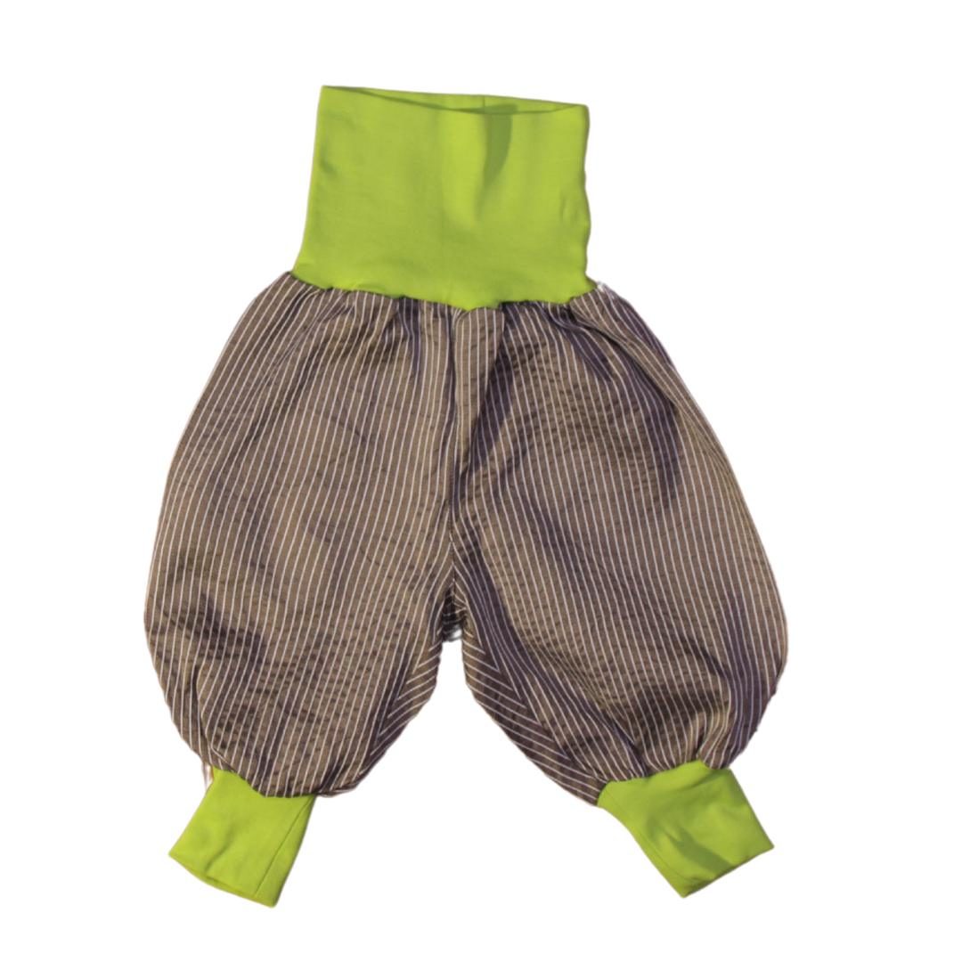 anna * pollack, Minipirat, braun gestreift, Bund hellgrün