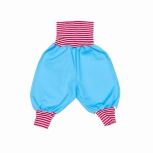 anna * pollack, Minipirat, türkis, Bund rot-grau geringelt