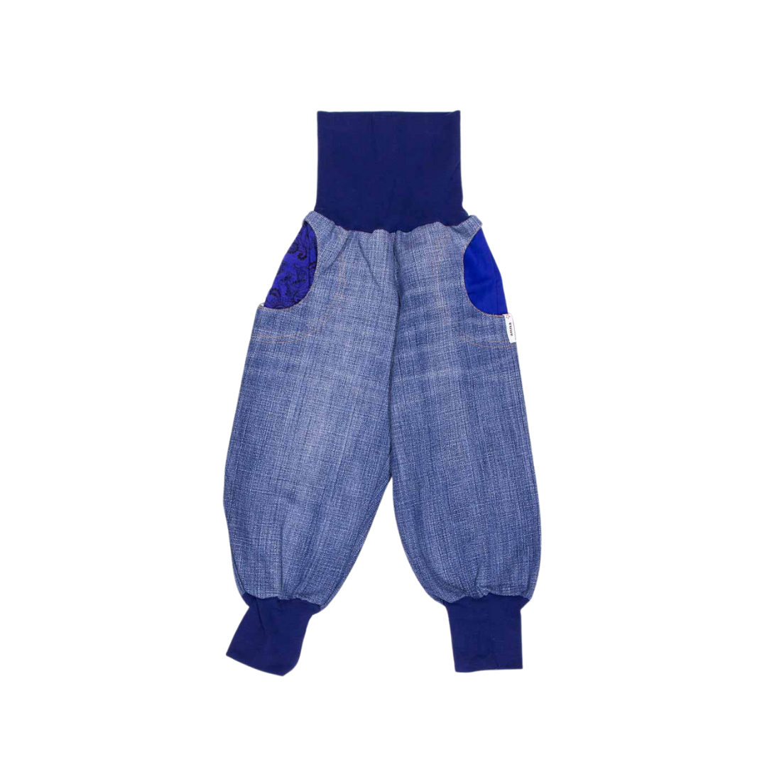 anna * pollack, Denim Piratenhose, Bund und Taschen marine