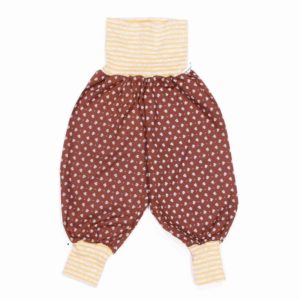 anna * pollack, Dirndl Piratenhose, braun, Bund gelb-grau geringelt