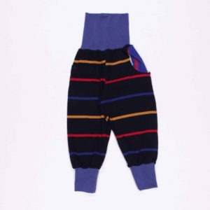 anna * pollack, PIratenhose Mixed, 80-116, Blau geringelt, Jersey, Bund und Taschen blau