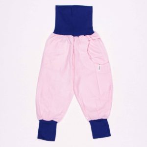 anna * pollack, PIratenhose Mixed, 80-116, Streif rosa, Bund marine und Taschen Streif rosa