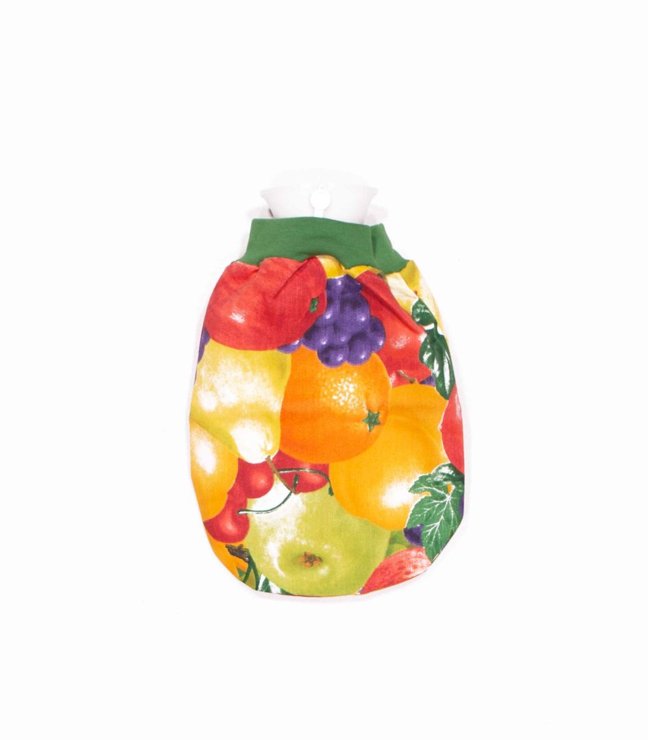 anna * pollack gestreifter Puppenpuck mit buntem Obst